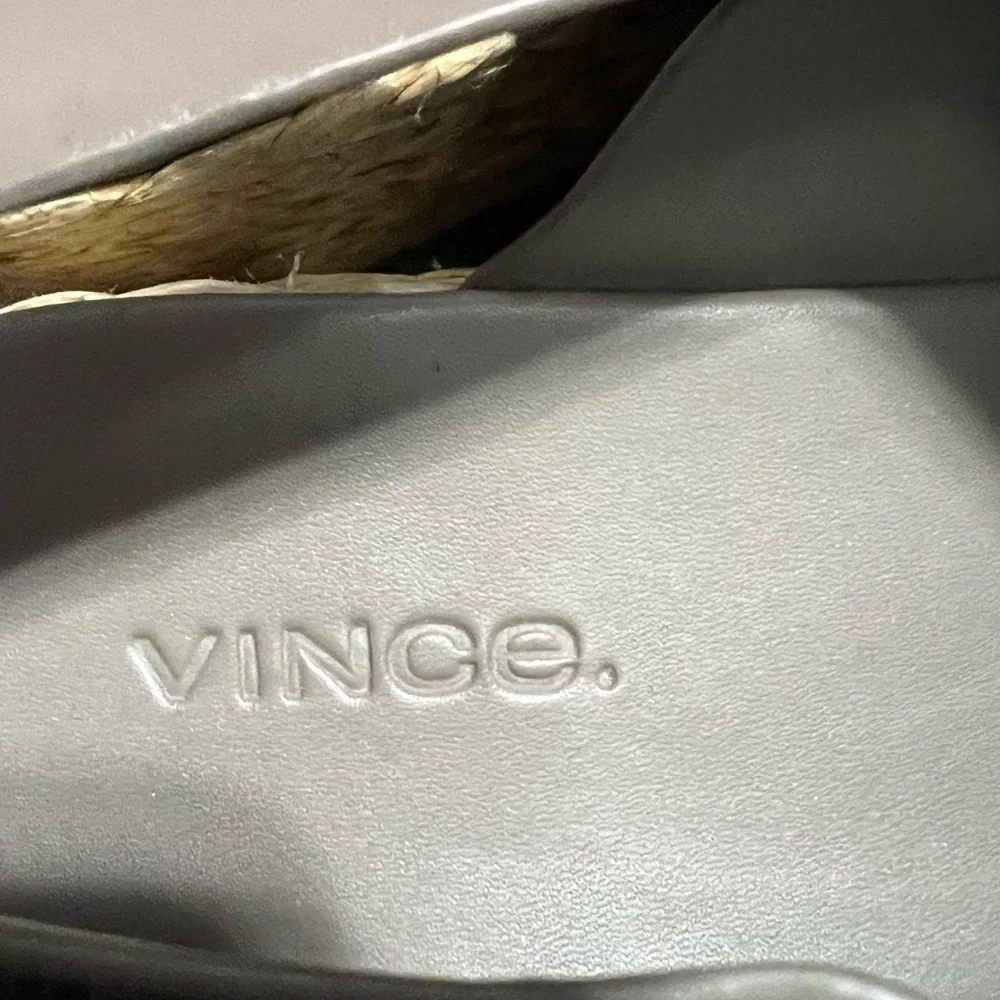 Vince Gray Platform Shoes with Hook and Loop Straps Size 7.5